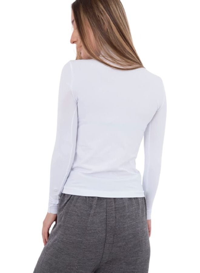 Carina Lycra T-shirt with collar and long sleeves  - Image 3
