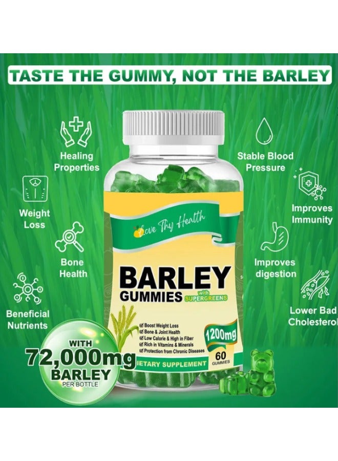 Vita Love The Health Barley Gummies  with SuperGreens  60 Gummies 48 grams - Image 2