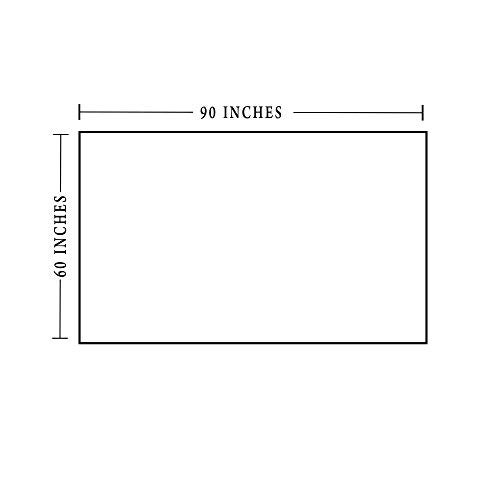 Oriental Weavers OrientalWeavers Decojewels PVC Dining Table/Center Table Cover, 60" X 90", 6-8 Seater Rectangle Shape Anti Bacterial Anti Fungal Cover with White lace - Image 4