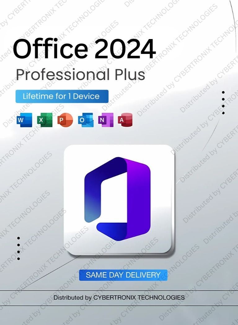 Microsoft Office 2024 Professional Plus – Lifetime Subscription for 1 Device | Windows | Digital License | Same Day Delivery