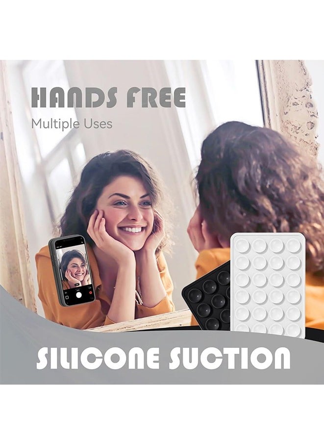 Generic - Silicone Phone Sticky Grip, Suction Phone Case Mount for iPhone and Android, Hands-Free Sticky Cell Phone Grip, Mobile Fidget Mirror Holder for Selfies and Videos - Image 1