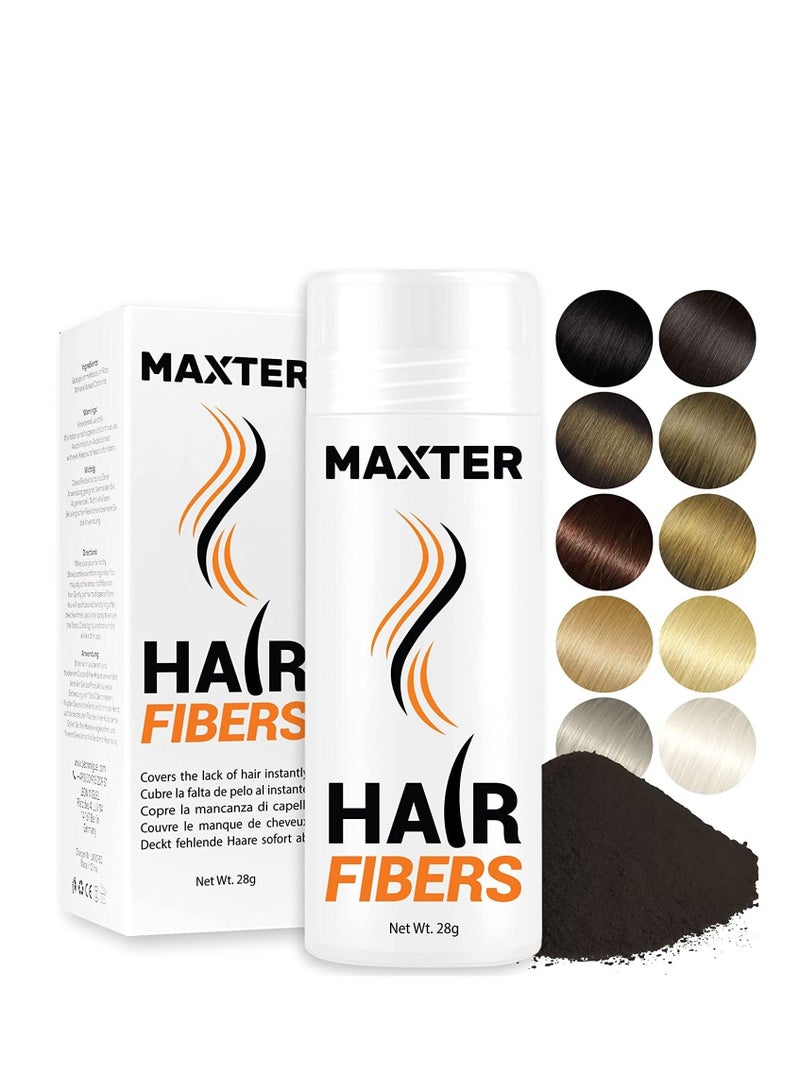 MAXTER Maxster Hair Fibers Instantly Conceal Hair Microfiber 100% Natural Cotton for Men and Women Dark Chestnut 28g - Image 1