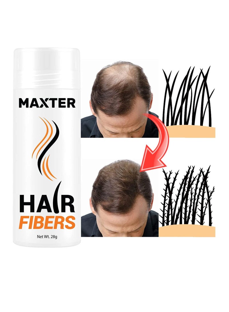 MAXTER Maxster Hair Fibers Instantly Conceal Hair Microfiber 100% Natural Cotton for Men and Women Dark Chestnut 28g - Image 2