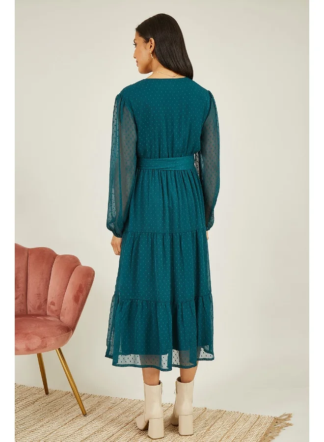 Yumi Tiered Midi Dress