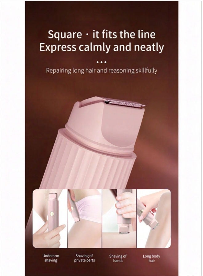 عام آلة حلاقة نسائية مزدوجة الرأس، جهاز قص شعر المنطقة العانية الخاص بالسيدات، آلة حلاقة كهربائية، جهاز إزالة الشعر النسائي، حلاقة البيكيني للسيدات، جهاز إزالة الشعر بالشفرتين المزدوجتين للإبطين والساقين. - Image 4