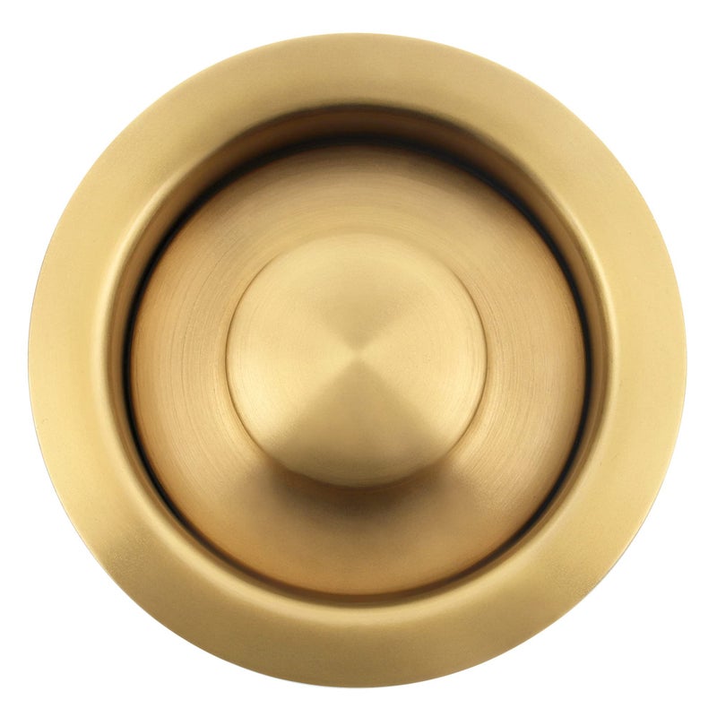 LQS Kitchen Sink Garbage Disposal Flange and Sink Stopper fit 312 Inch Standard Sink Drain Hole Color Golden