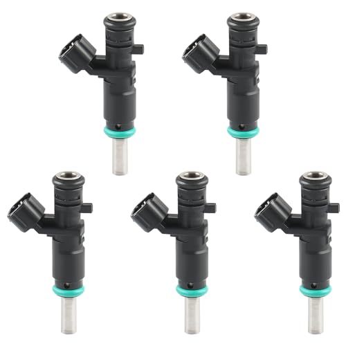 JDMON Fuel Injectors Compatible with VW Volkswagen Beetle Jetta 20172014 Golf 20102014 Passat 20122014 Rabbit 20072009 25L 07K906031C 5Pcs - Image 1