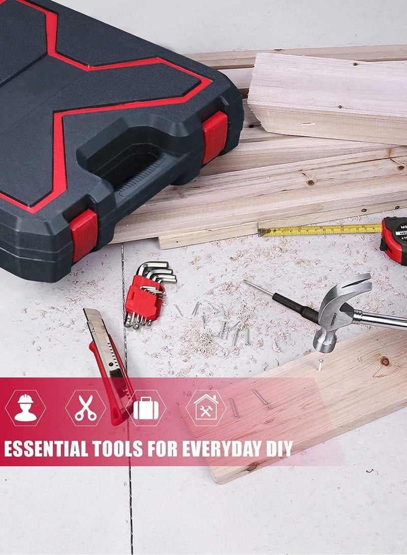 جي جوت 82 قطعة أدوات ، أدوات يدوية مشتركة لإصلاح السيارات المنزلية ، مع البلاستيك مربع أدوات التخزين المقبس وجع مأخذ كيت - هدية مثالية للمبتدئين طلاب الكلية - Image 5