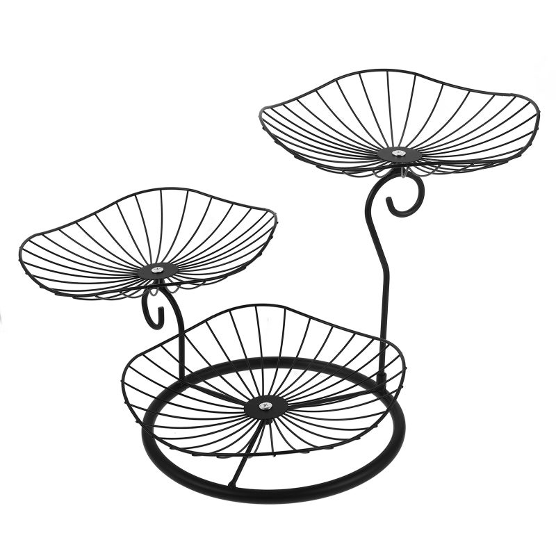 Iron Wire Fruit Basket Metal Snack Basket Metal Wire 3-tier Basket Metal Sundry Organizer - Image 5