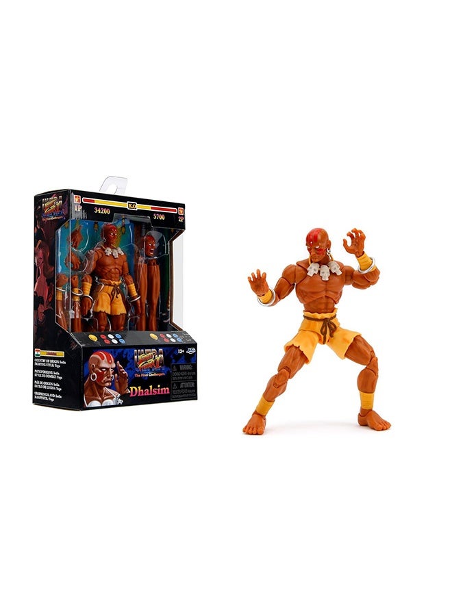 Jada DHALSIM STREET FIGHTER 6" DELUXE COLLECTOR ACTION FIGURE, Toys for Kids and Adults - Image 1