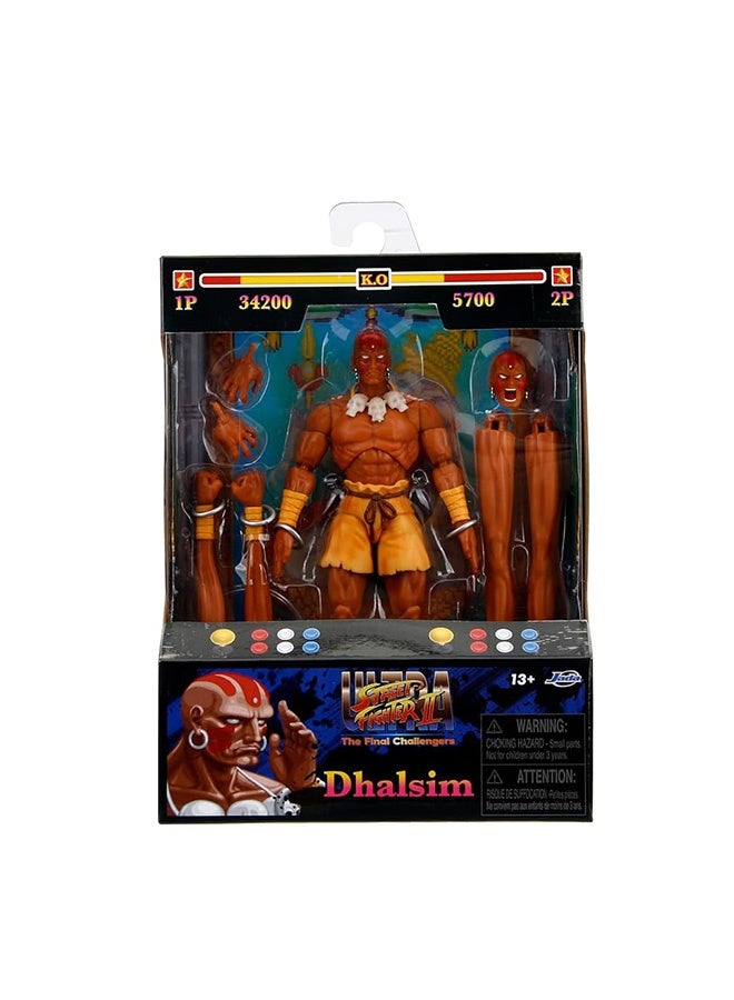 Jada DHALSIM STREET FIGHTER 6" DELUXE COLLECTOR ACTION FIGURE, Toys for Kids and Adults - Image 4