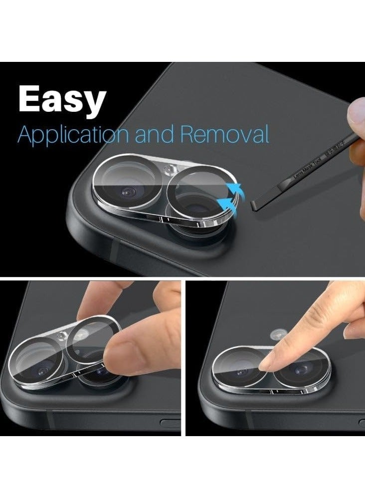 لاصقة حماية عدسة كاميرا ايفون 16  - 16 بلس - Image 4