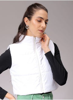 Freehand Women Regular Fit Solid Quilted Jacket  - Image 4