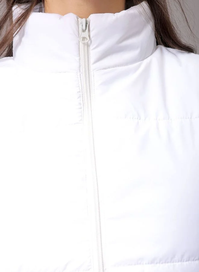 Freehand Women Regular Fit Solid Quilted Jacket