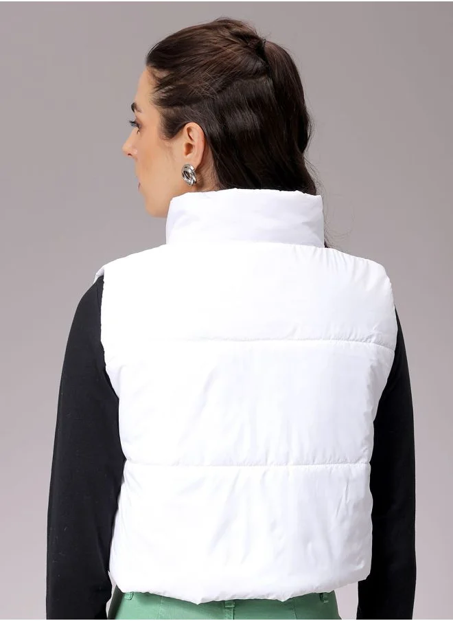 مرفوعة Women Regular Fit Solid Quilted Jacket