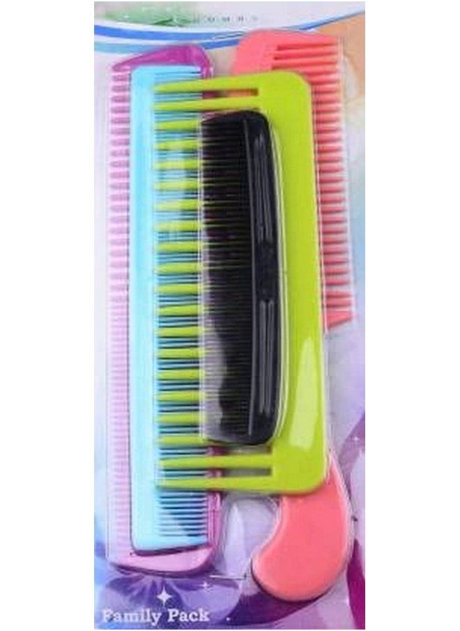Pass Pass Set Of 5 Pcs Classic Hair Combs Set For Men And Women  - Image 1