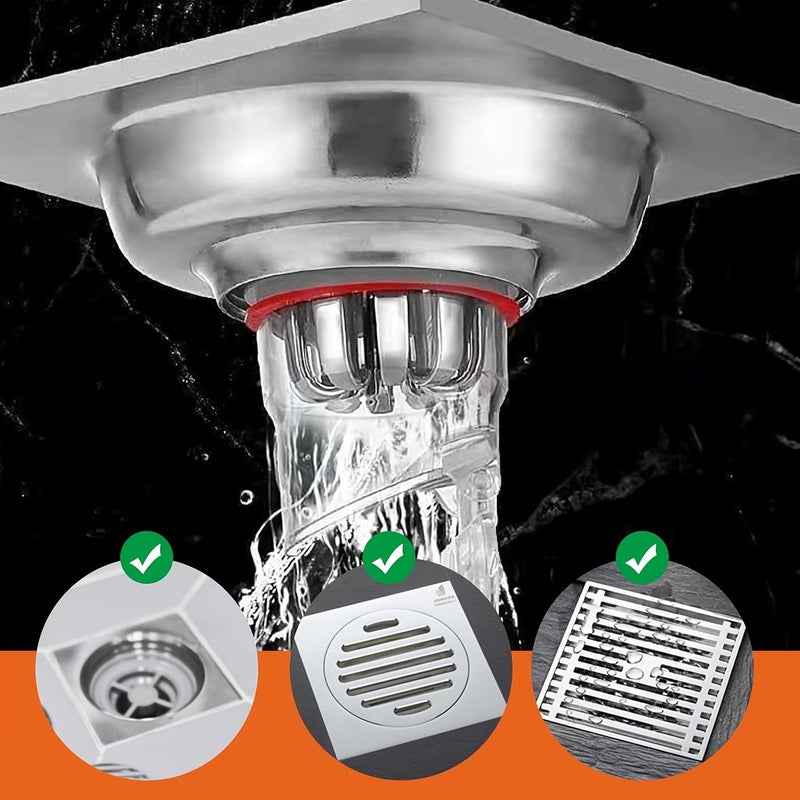 Drain Anti Odor Device 40mm 50mm 1.57in 1.97in Core For Toilet Bathroom Sewer 3pcs Insect Proof Cover - Image 1