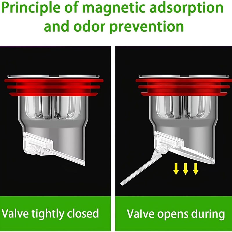 Drain Anti Odor Device 40mm 50mm 1.57in 1.97in Core For Toilet Bathroom Sewer 3pcs Insect Proof Cover - Image 2