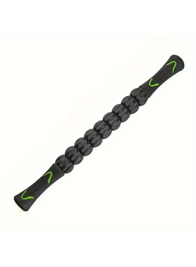 عصا التدليك الخضراء للاسترخاء الكامل للجسم مصنوعة من معدن متين صالة ألعاب رياضية محمولة - Image 5