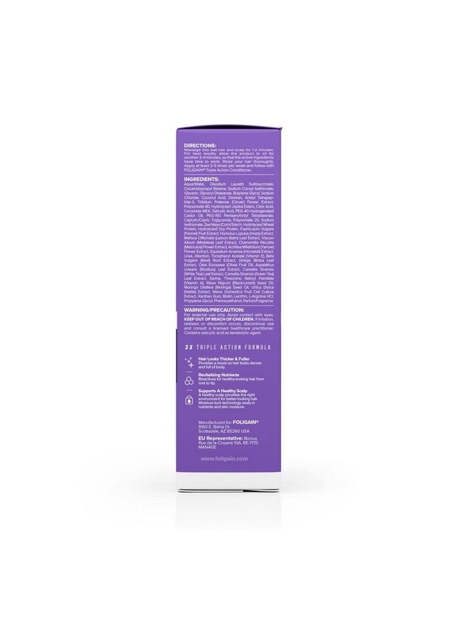 FOLIGAIN - Triple Action Shampoo For Thinning Hair, Women’S Volumizing Shampoo With 2% Trioxidil, 8 Fl. Oz. (Wrgroup) - Image 1