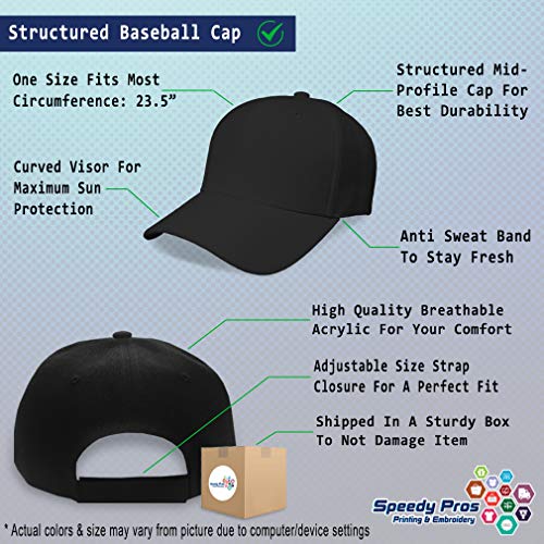 Speedy Pros Baseball Cap Christain Chaplain Cross Embroidery Acrylic Dad Hats for Men & Women Strap Closure Black 1 Size - Image 2