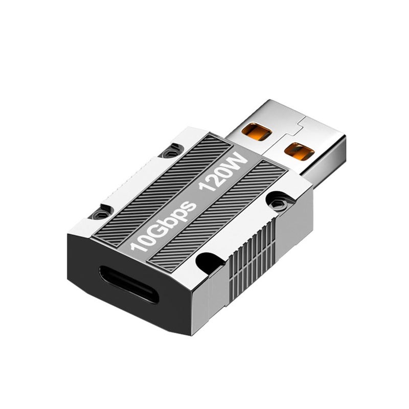 Verilux ® USB C to USB A OTG Adapter Type C to USB Adapter USB 3.1 Support Data Transfer & Max 120W Fast Charging Zinc Alloy Type C to USB for Laptop, PC, Power Bank - Image 1