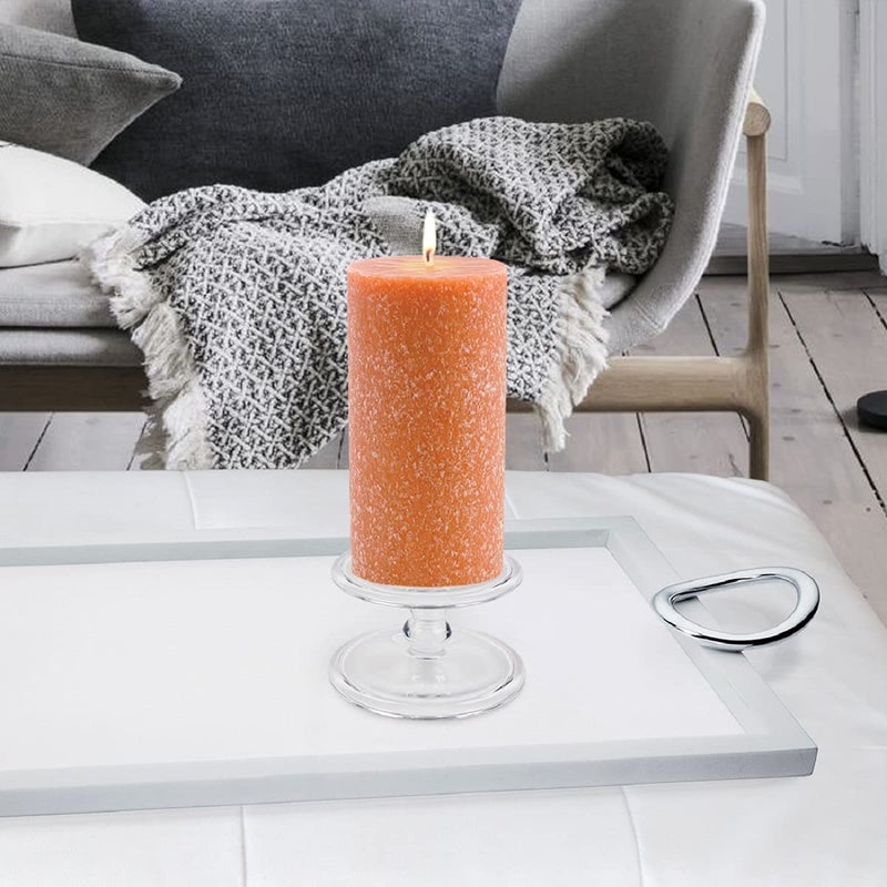 Root Candles Unscented Pillar Candles Beeswax Enhanced Textured Timberlineâ„¢ Pillar Candle, 3 x 6-Inch, Rust - Image 2