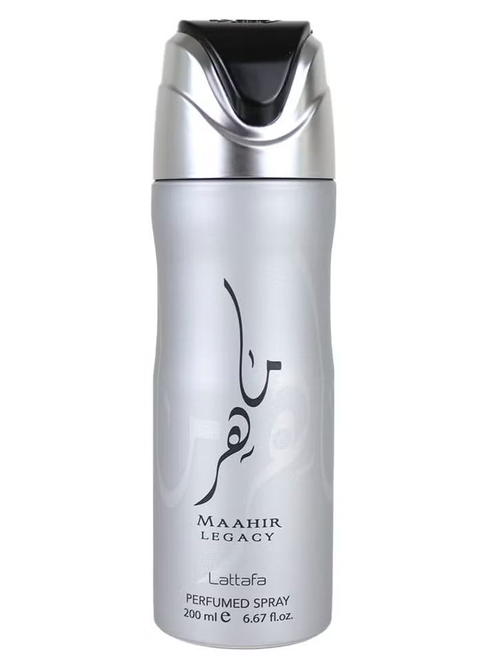 Lattafa Maahir Legacy Perfumed Spray For Men,200 ml