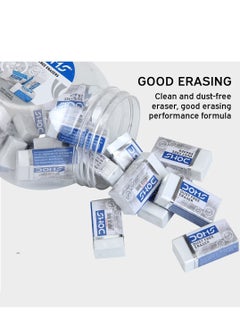 DOMS 20-Piece Dust Free Erasers White In Plastic Jar  - Image 2