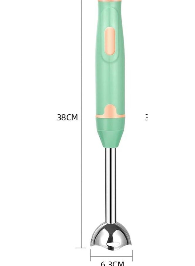 Cuken 400w Immersion Hand Blender, Hand Blender Electric with Sharp Blades, Stainless Steel Handheld Blender for Soups, Smoothies, Sauce (Green) - Image 2