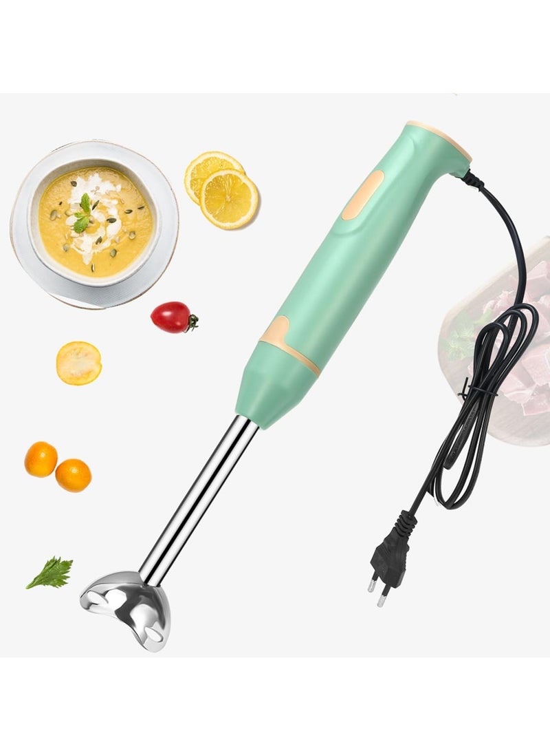 Cuken 400w Immersion Hand Blender, Hand Blender Electric with Sharp Blades, Stainless Steel Handheld Blender for Soups, Smoothies, Sauce (Green) - Image 3