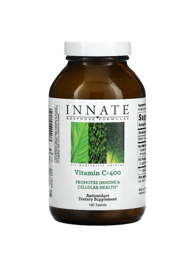 Innate Response Formulas - Innate Response Formulas, Vitamin C-400, 180 Tablets - Image 1