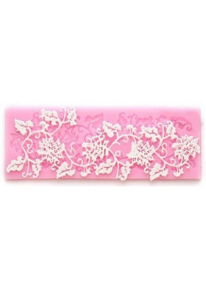 Longzang Flower Rattan Silicone Lace Mat Art Deco Fondant Mold Silicone Molds Craft Mould Diy Cake Decorating L042 - Image 1