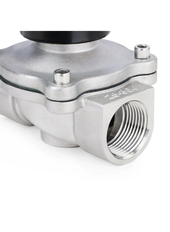U.S. Solid 1" Stainless Steel Electric Solenoid Valve 110VAC Normally Closed Air Water - Image 5