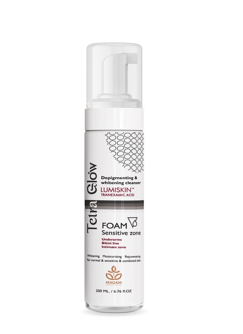 Tetra Glow Sensitive Zone Foam Cleanser 200 Ml