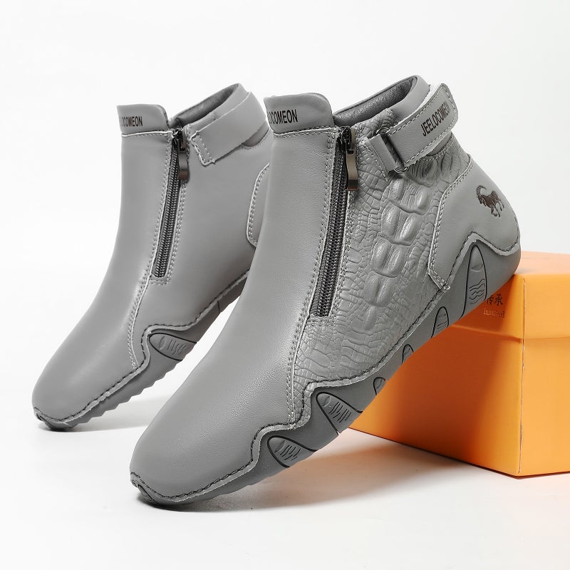 Warm Leather Martin Boots - Image 4