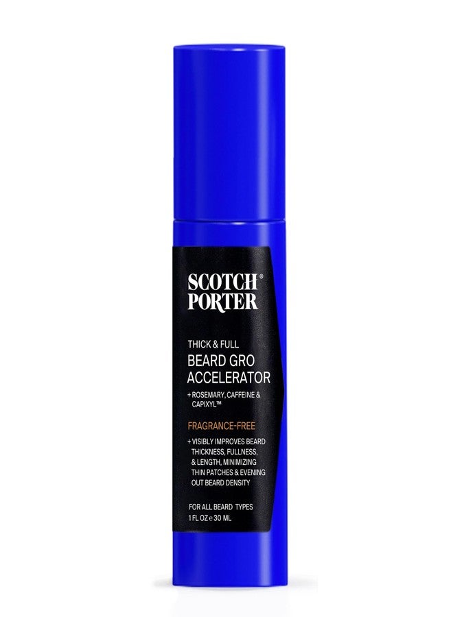 Scotch Porter Thick & Full Beard Gro Accelerator with Capixyl, Caffeine & Rosemary - Stimulates & Strengthens Follicles for a Thicker, Fuller Beard - 1 oz - Image 1