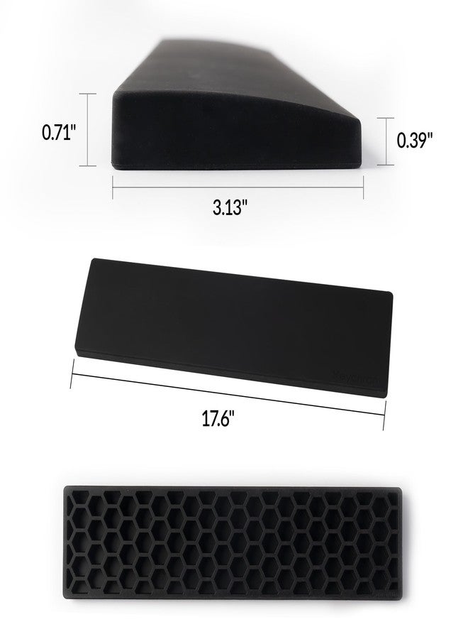 Keychron Silicone Wrist Rest for Keychron K10 Pro / K10 Max/ K10 HE / Q6 / Q6 Pro / Q6 Max / Q6 HE / V6 / V6 Max, 17.6" Non-Slip Palm Rest, 100% Full-Sized Mechanical Keyboards Support with Typing Pain Relief - Image 3