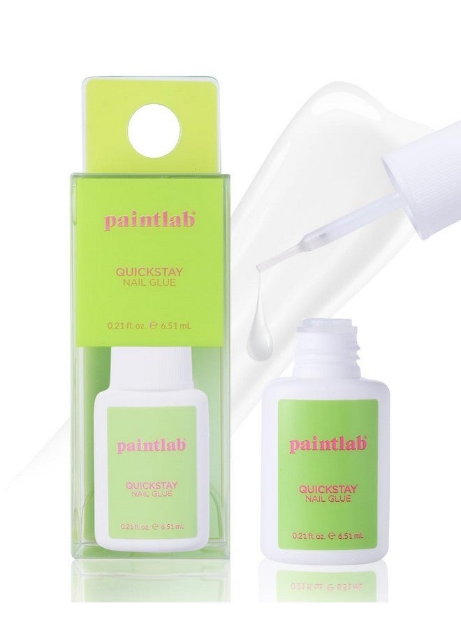 PaintLab Brush On Nail Glue For Press Ons - Professional Nail Glue For Acrylic Nails | Vegan & Cruelty Free | Easy Apply, Long Lasting & Fast Drying Press On Nail Glue For Nail Tips, Nail Bond, 0.21Oz - Image 1