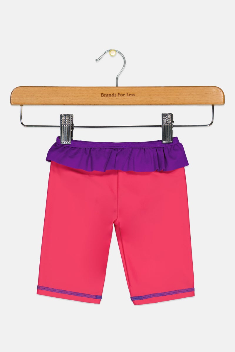 arena Toddlers Girl Graphic Print Swim Leggings, Multicolor - Image 2