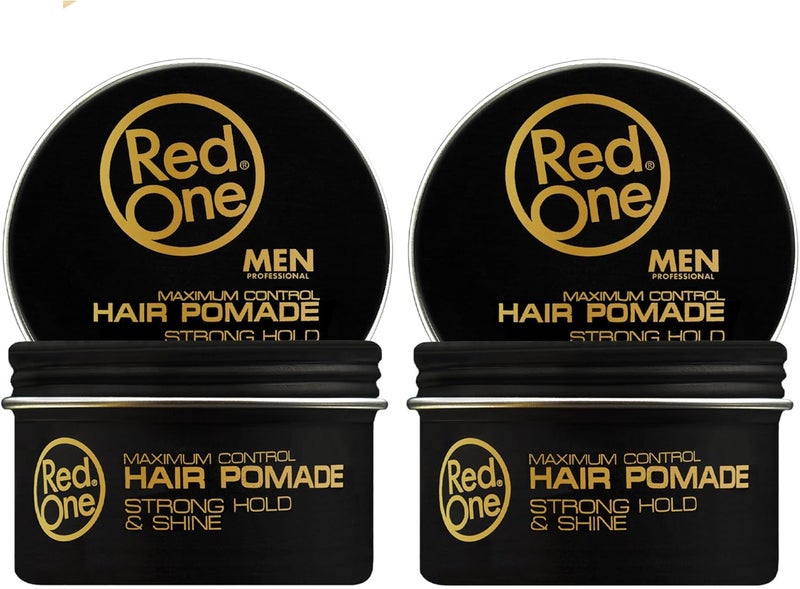 Redone Creative Hair Pomade Wax 100ml x 2 Strong Hold Shine Short Hair Styling Pomade BarberGrade NonGreasy Easy Wash Out Travel Size Hair Wax for Men Women