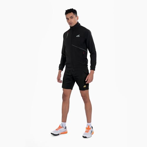 HUNDRED HNDRD Unisex Sprint Jacket |Advanced Dry Wicking Tech| Temperature Control | Air-Dry Tech |Badminton | Football |Pickleball | Running |All Sports and Fitness |Black(4XL) - Image 5