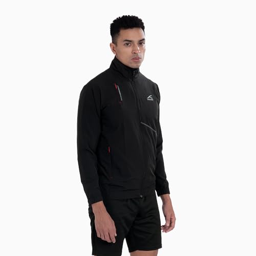 HUNDRED HNDRD Unisex Sprint Jacket |Advanced Dry Wicking Tech| Temperature Control | Air-Dry Tech |Badminton | Football |Pickleball | Running |All Sports and Fitness |Black(4XL) - Image 2