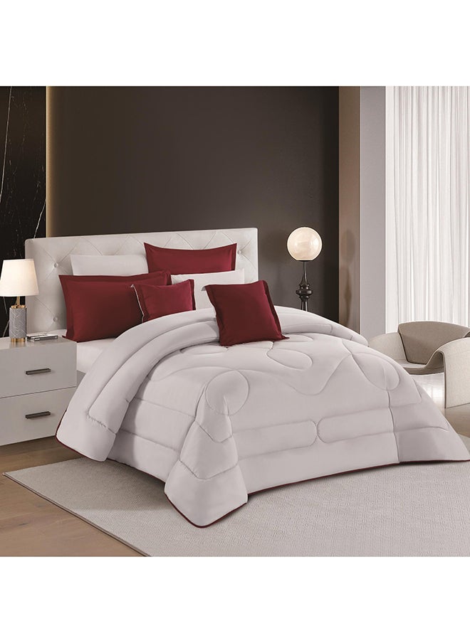 Stargold Duvet Cover Set 8 Pieces Comforter Set with Bed Skirt Quilt Cover Fitted Sheet Pillow Cover Comforter 220X240 cm King Size Mattress  - Image 2