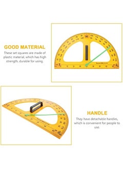 Generic Magnetic Ruler Ruler Protractor 1pc Magnetic Dry Erase Protractor Plastic Protractor Math Teaching Tools for Drawing Artists Classroom Whiteboard Geology Tools Supplise  - Image 4
