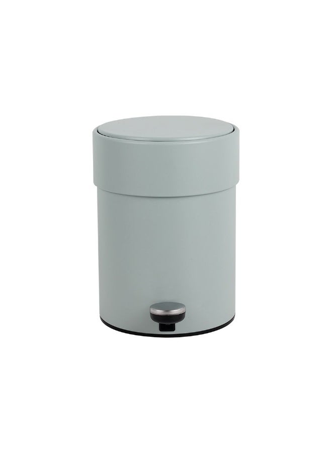 DANUBE HOME Falcon 5L Pedal Bin Cowl Neck with Inner Bucket – Modern Foot-Operated Trash Can for Kitchen, Office, Bathroom, Home – Durable, Stainless Steel Pedal Bin Blue 21.3 X 28.3 HCM  - Image 3