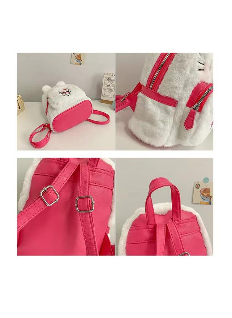 Hello Kitty Cartoon Plush Backpack Student Sweet Style Large Capacity Backpack Anime Backpack  - Image 4