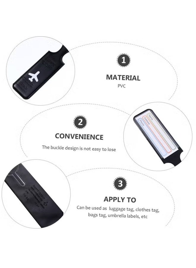 8 قطع من علامات الأمتعة لحقائب السفر، علامات سفر للأمتعة، علامات حقيبة اليد مع اسم وبطاقة هوية لتحديد حقيبتك بسهولة - Image 4