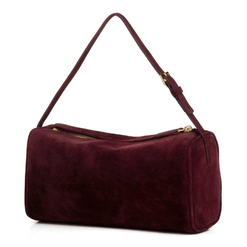 DONNAIN Premium Suede Leather Crossbody Purses for Women, Small Shoulder Bag with Adjustable Strap and Crossbody Hobo Bag (Burgundy) - Image 1