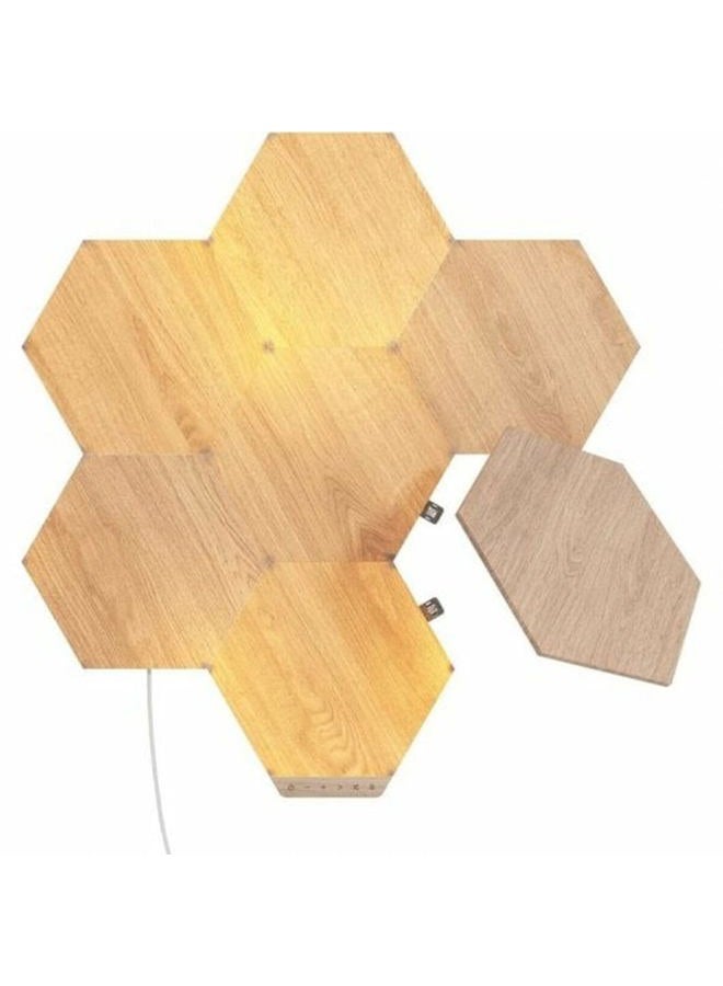 Nanoleaf عناصر - مجموعة هكساجون مظهر الخشب (7 لوحات) - Image 4
